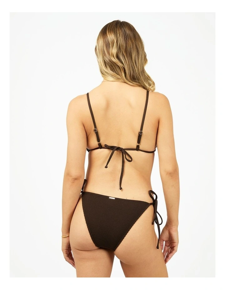 Phoenix Rib Adjustable Triangle Top in Brown image 3