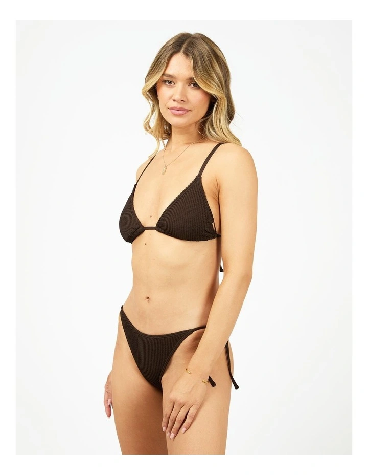 Phoenix Rib Adjustable Triangle Top in Brown image 3