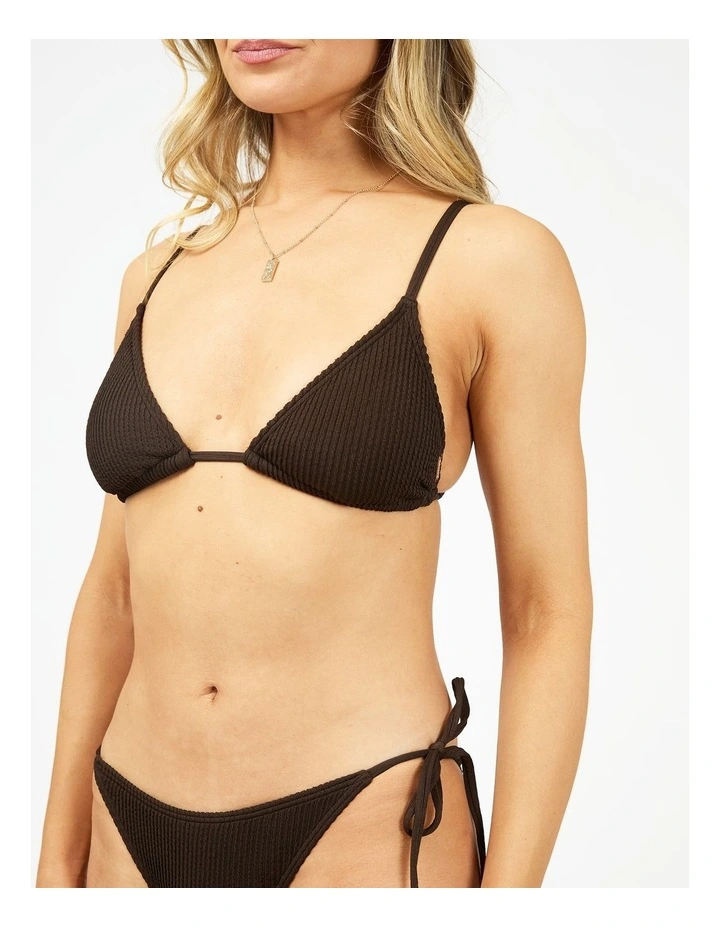 Phoenix Rib Adjustable Triangle Top in Brown image 4