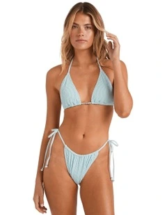 Summer High Remi Triangle Bikini Top in Blue