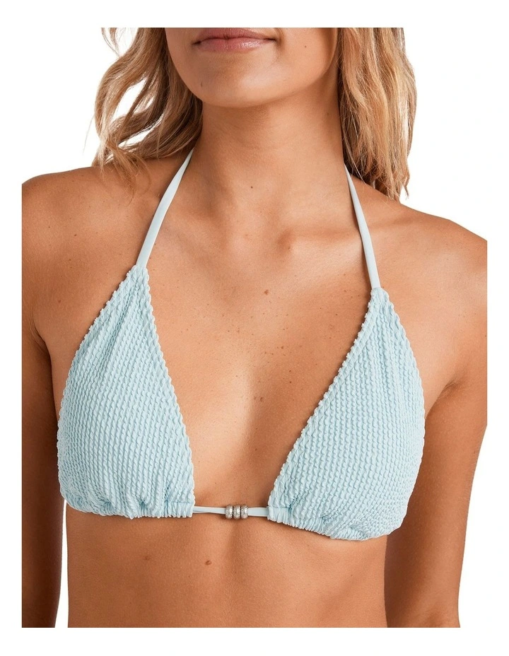 Summer High Remi Triangle Bikini Top in Blue image 4