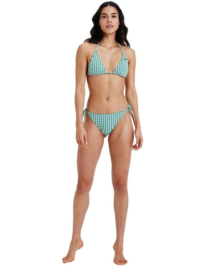 Kiawe Tiki Tri Bikini Top in Green image 5