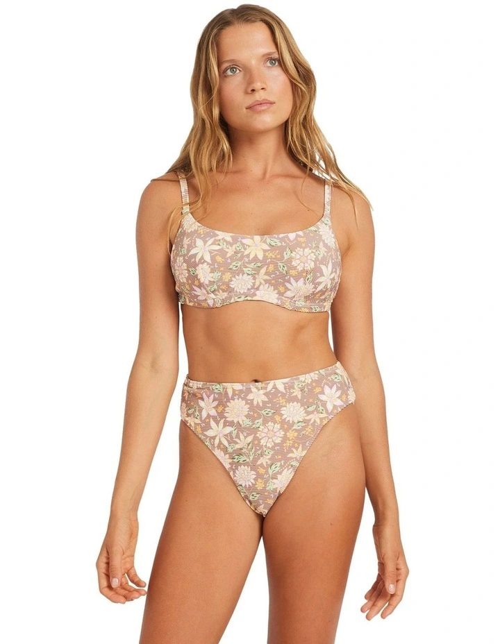 Garland D Cup Bralette Bikini Top in Brown image 1