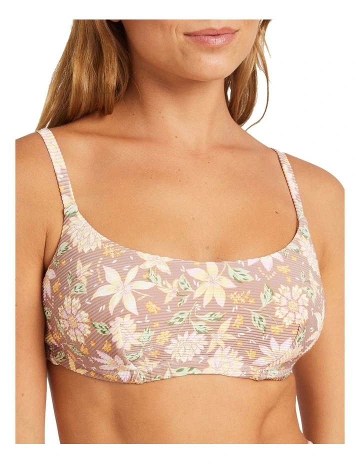 Garland D Cup Bralette Bikini Top in Brown image 4