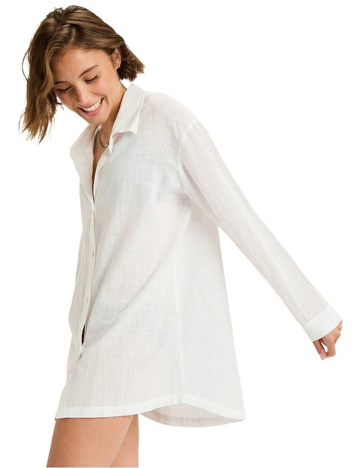 Beyond The Ocean Dress in White image 3