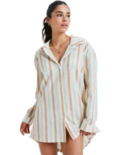 New Riptide Cover Up Shirt in Green