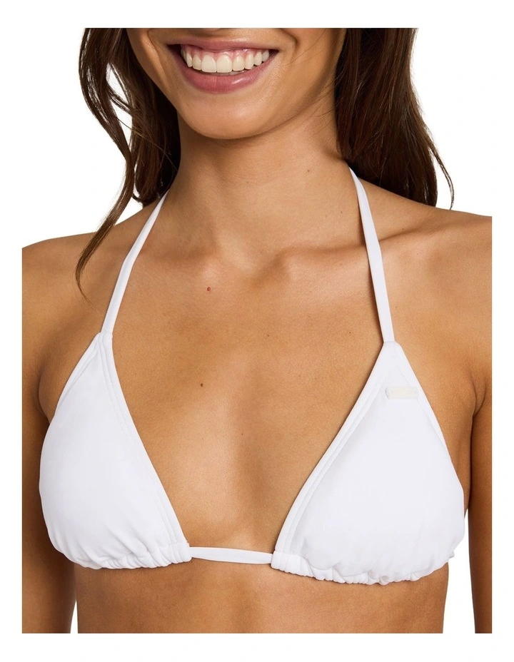 SD Beach Classics Tiki Tri Bikini Top in White image 4
