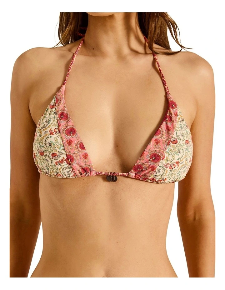 Rosselini Tara Triangle Bikini Top in Red image 4