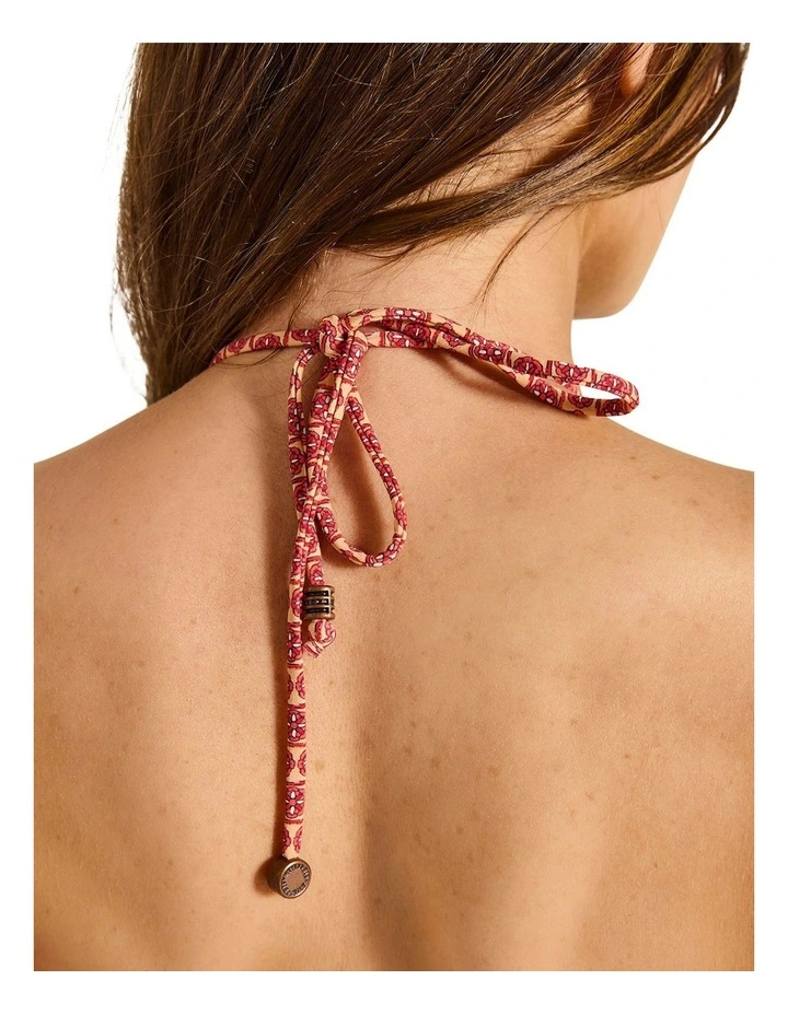 Rosselini Tara Triangle Bikini Top in Red image 5