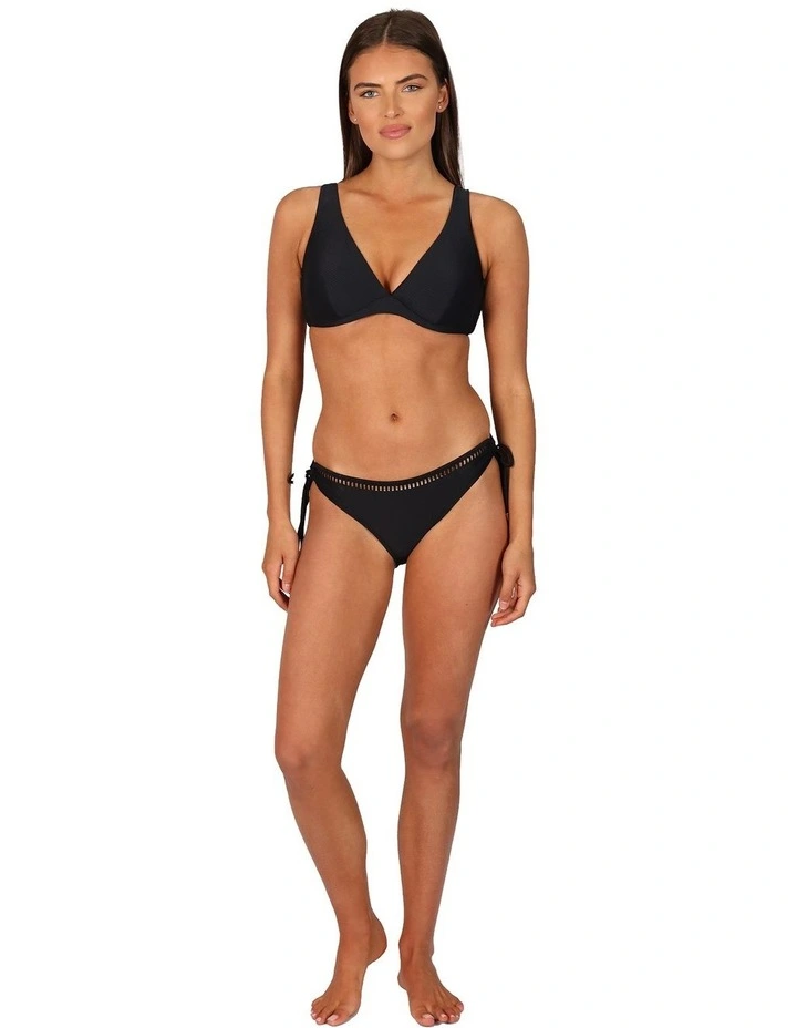 Rococco D/E Cup Underwire Bikini Bra Top in Black image 4