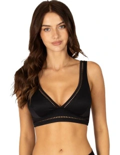 Rococco D/E Cup Underwire Bikini Bra Top in Black