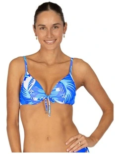 Kokomo Booster Bikini Bra Top in White