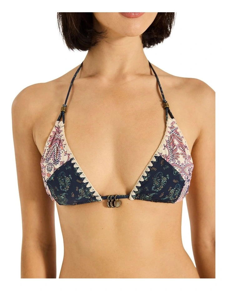 Paraiso Tara Triangle Bikini Top in Multi image 4
