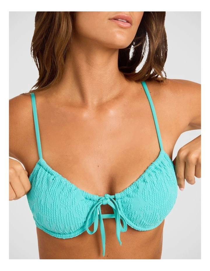 Coral Cove Tie Front Underwire Bikini Top image 4