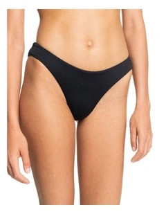 Beach Classics High Leg Bikini Bottoms in Anthracite