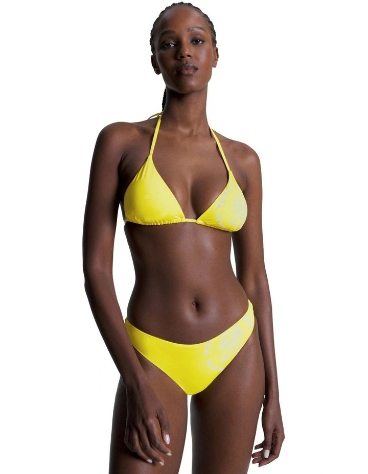 Logo Bikini Bottoms in Yellow image 1