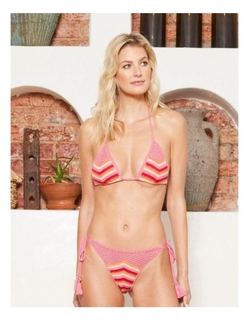 Capri Tara Crochet Knit Tri in Fiesta