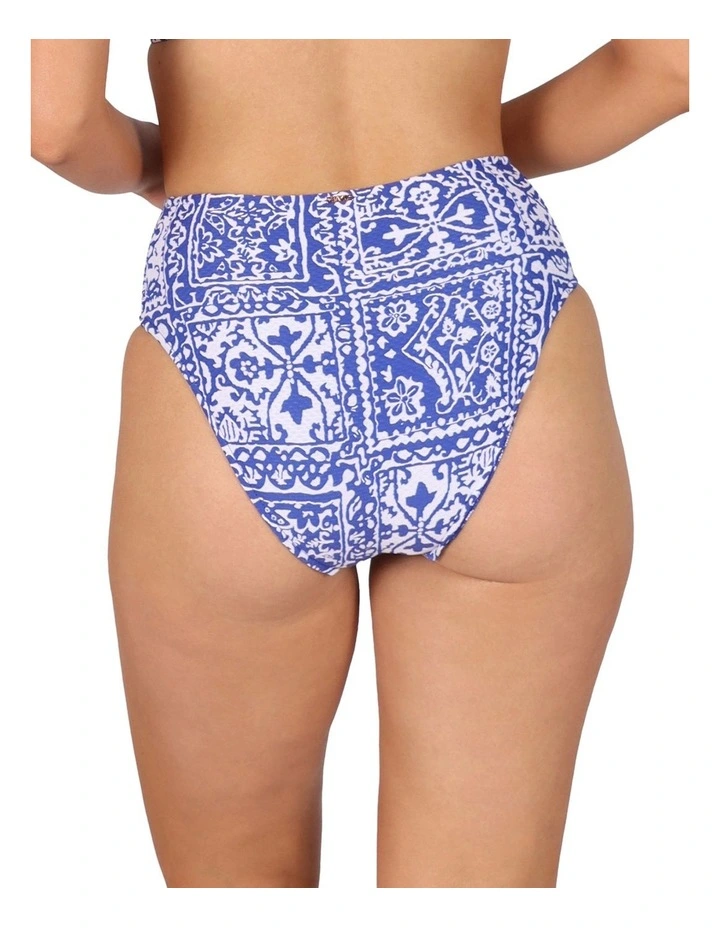 Havana Ruched Mid Pant in Denim image 2
