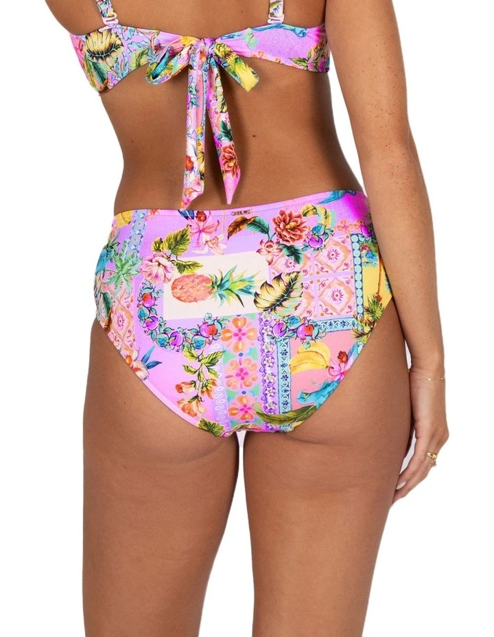 Sardinia Mid Bikini Bottom in Blush image 2