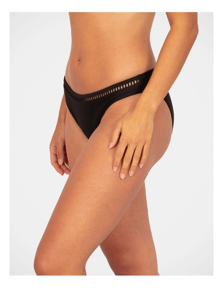 Rococco Ladder Lace Regular Bikini Bottom in Nero image 3