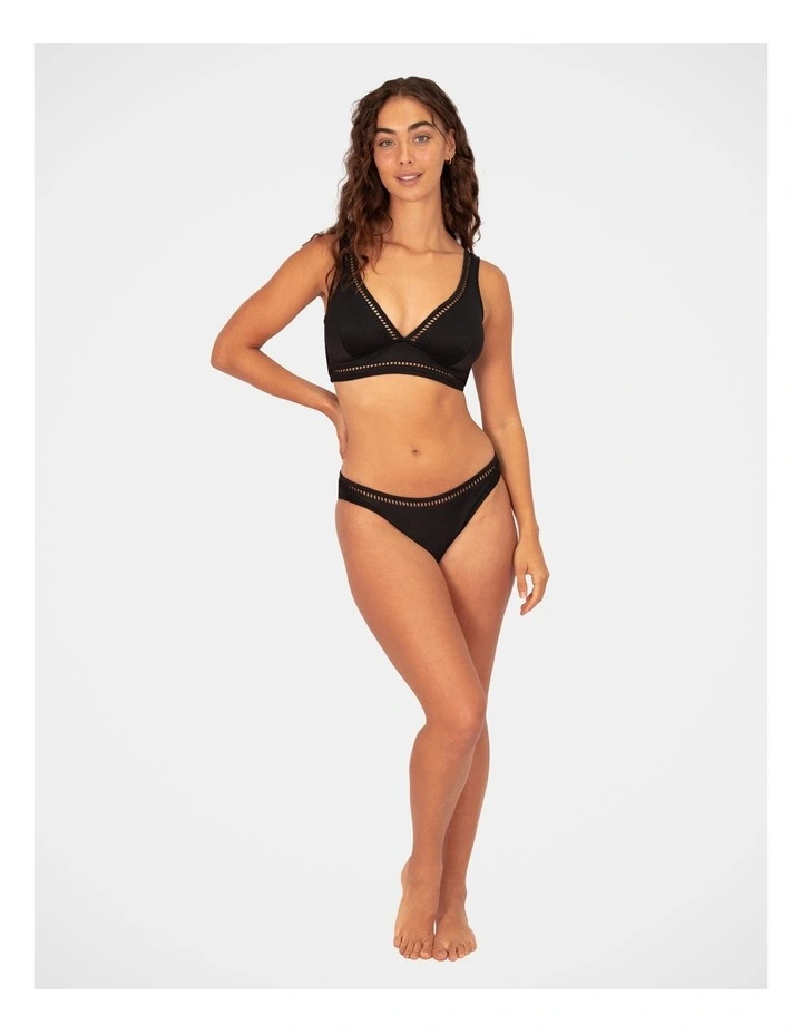 Rococco Ladder Lace Regular Bikini Bottom in Nero image 4