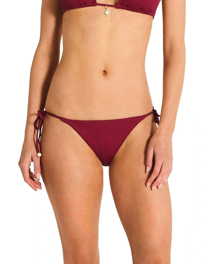 Miranda Bikini Bottom in Burgundy image 1