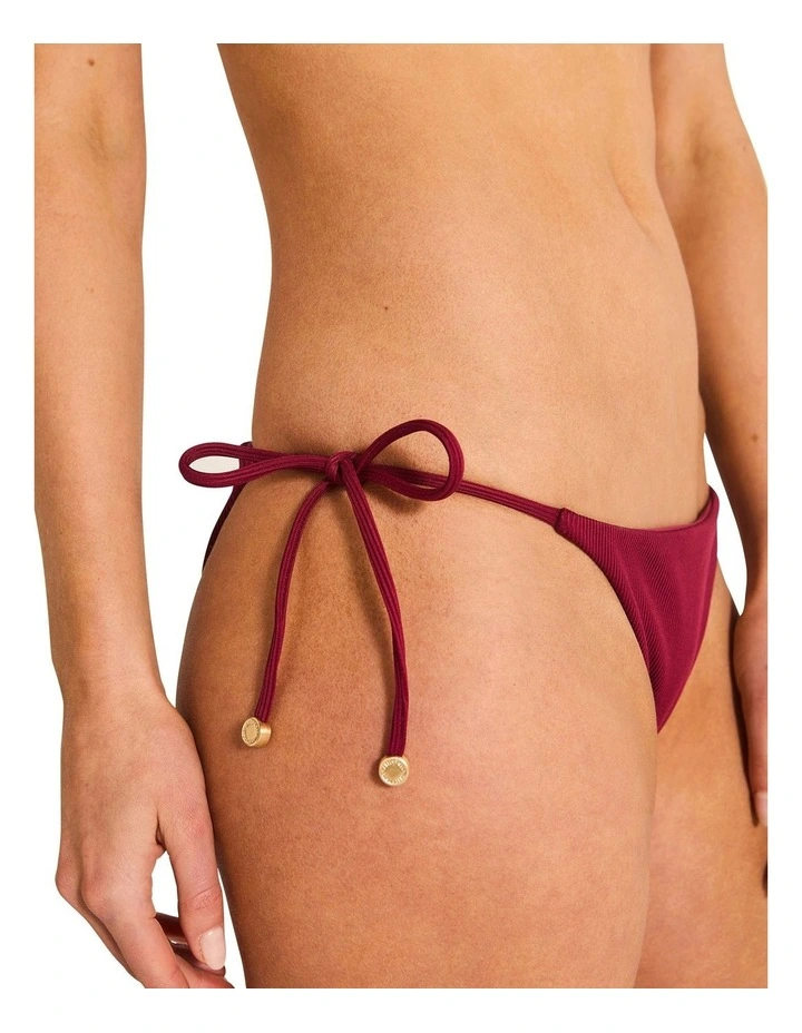 Miranda Bikini Bottom in Burgundy image 4
