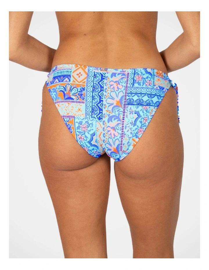 Tulum Tie Hipster Bikini Bottom in Aqua image 2
