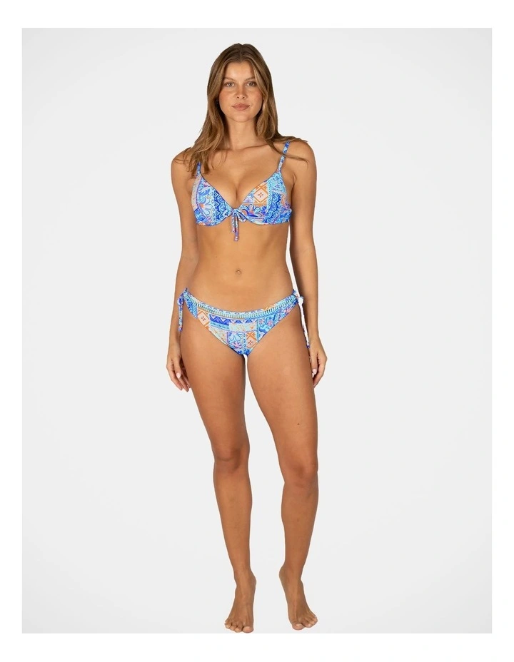 Tulum Tie Hipster Bikini Bottom in Aqua image 4
