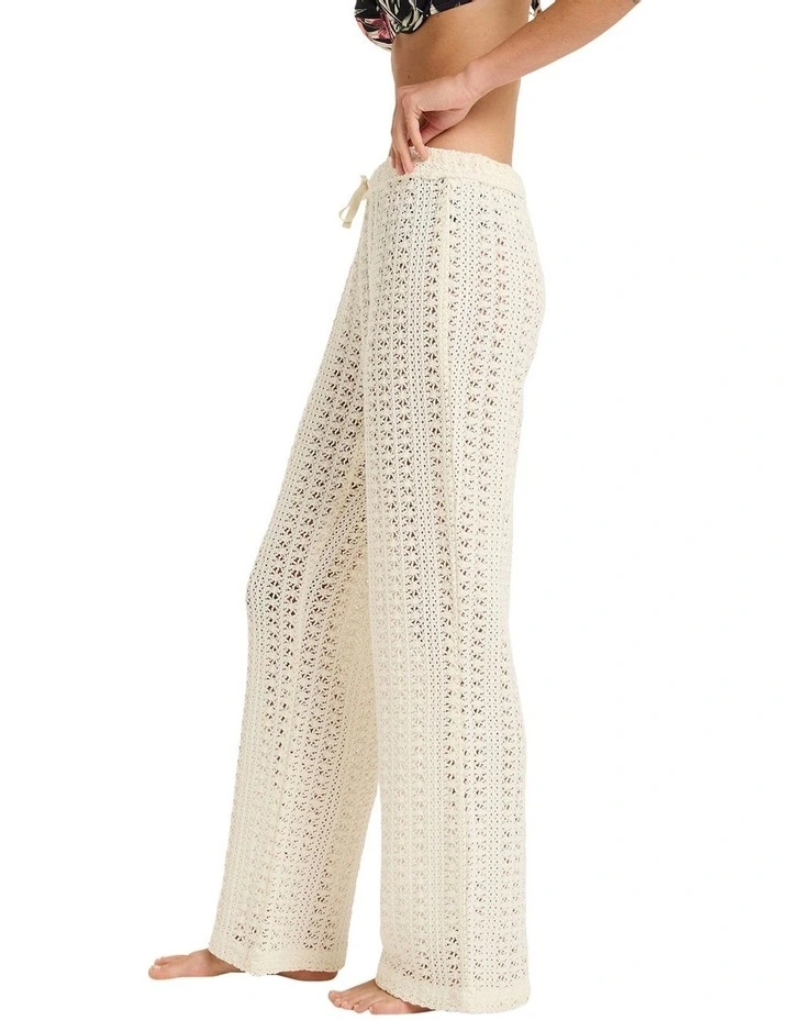 Mood Moving Today Cover Up Pant in Cream image 3
