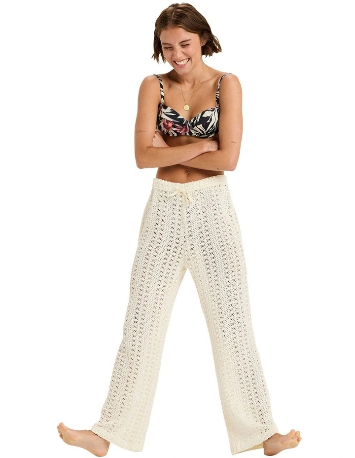 Mood Moving Today Cover Up Pant in Cream image 5