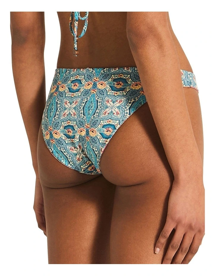 Whitney Tiger Reversible Bikini Bottom in Pink image 4