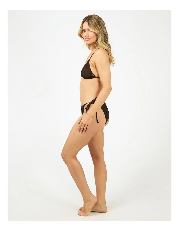 Phoenix Rib High Tie Side Bottom in Brown image 6