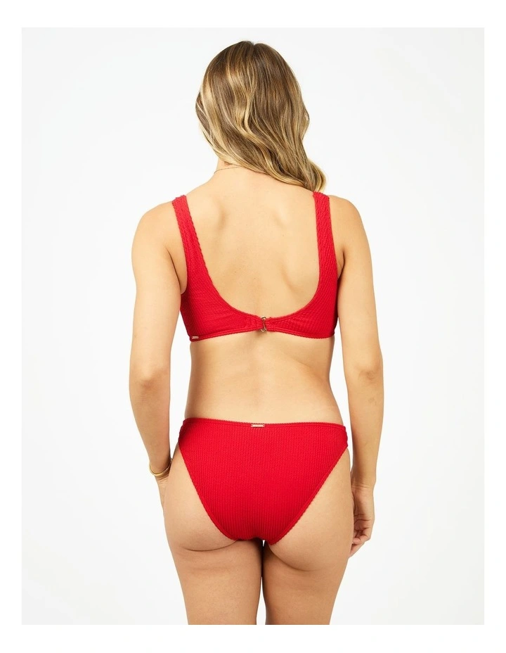 Phoenix Rib Classic Pant in Red image 2