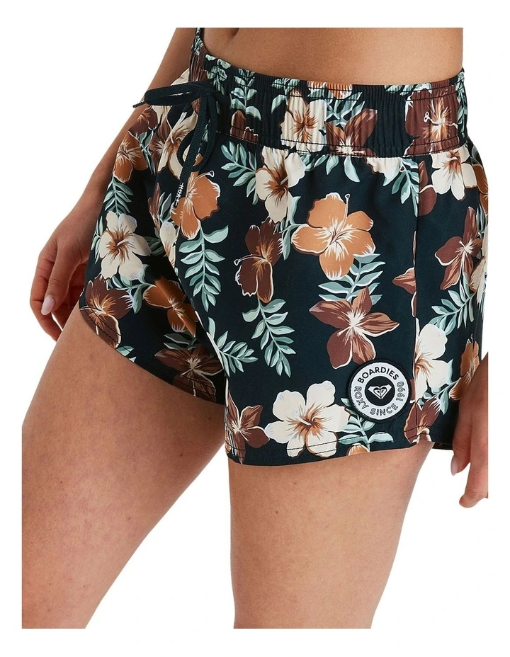 No Bad Waves Printed Boardshorts in Almond Tropical Feel image 4