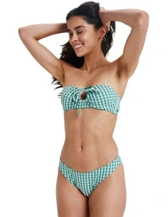Kiawe High Leg Bikini Bottom in Green