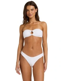 SD Beach Cheeky Bikini Bottom in White