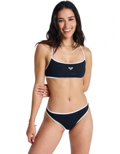 The Retro Essentials Classic Bikini Bottom in Black