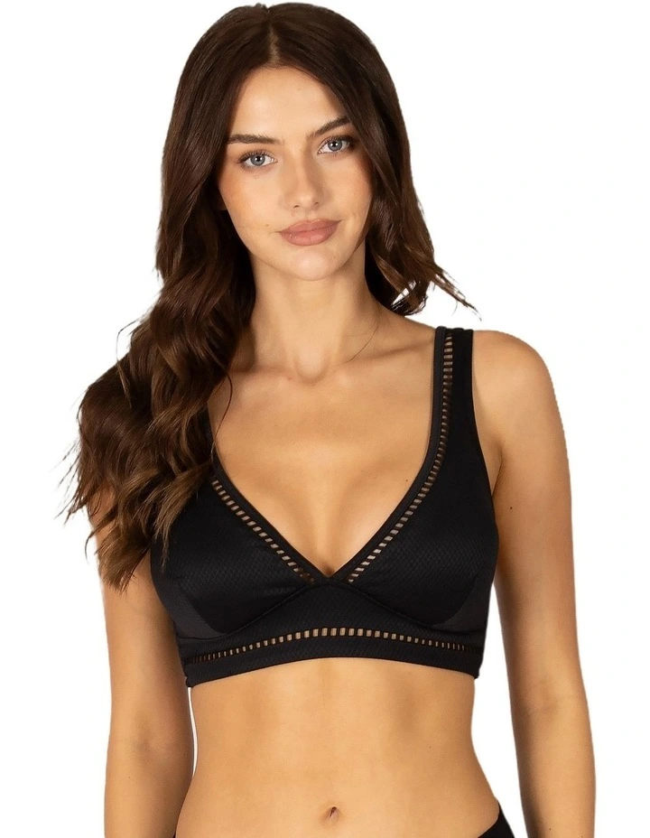 Rococco Ladder Lace Regular Bikini Bottom In Black image 1