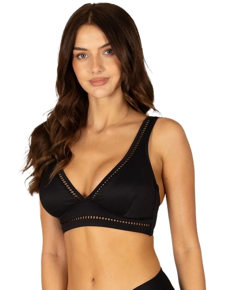 Rococco Ladder Lace Regular Bikini Bottom In Black image 3