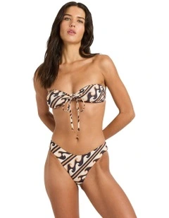 Dark Wave Bondi Medium Bikini Bottom in Multi