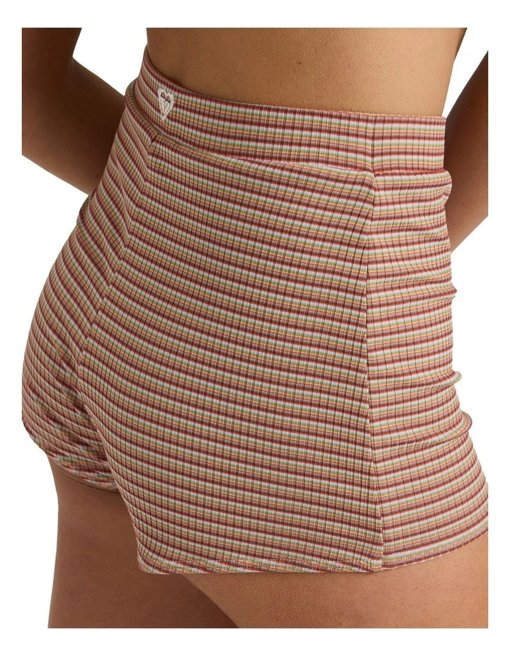 Shorty Bikini Bottom in Chutney Wild Sunset Stripe image 4