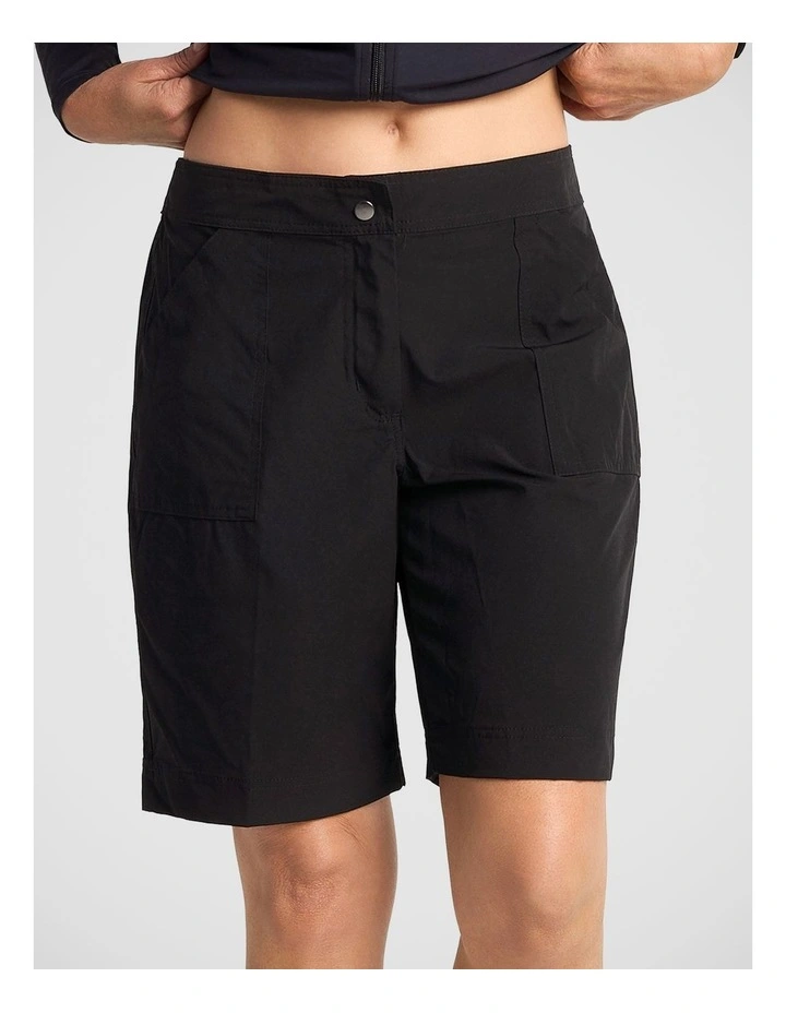 Lower Thigh Boardshort in Black image 5