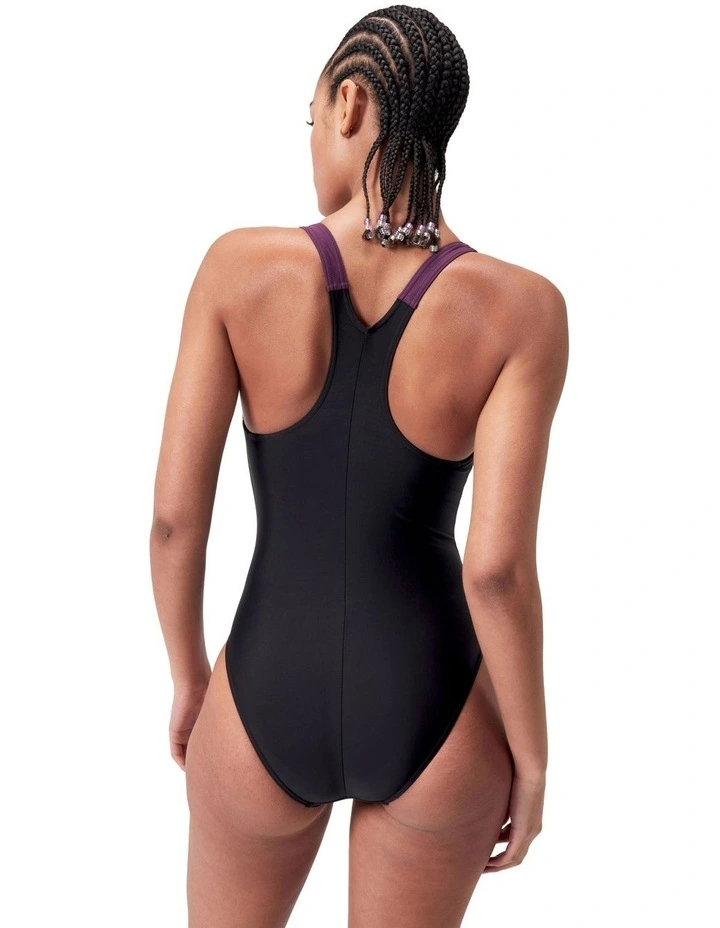 Hyperboom Splice Racerback in Black/Purple image 3