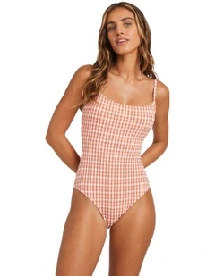 Wave Check Mia Dd One Piece in Pink
