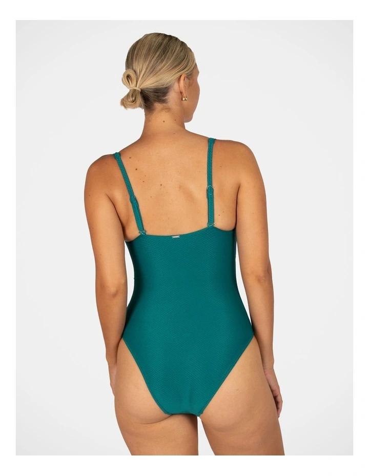 Rococco V Wire One Piece Swimsuit in Blue image 2