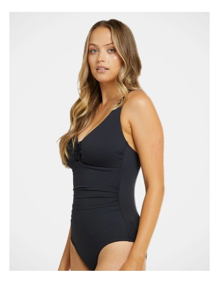 Rococco D-e Cup Ring Front One Piece in Nero image 3