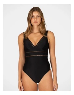 Rococco Longline One Piece in Nero