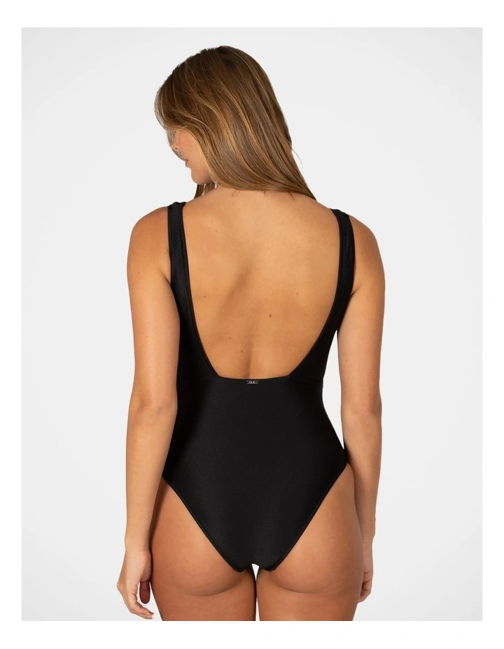 Rococco Longline One Piece in Nero image 2