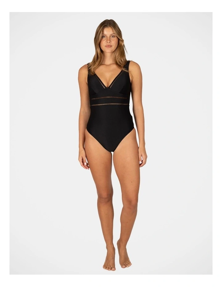 Rococco Longline One Piece in Nero image 4
